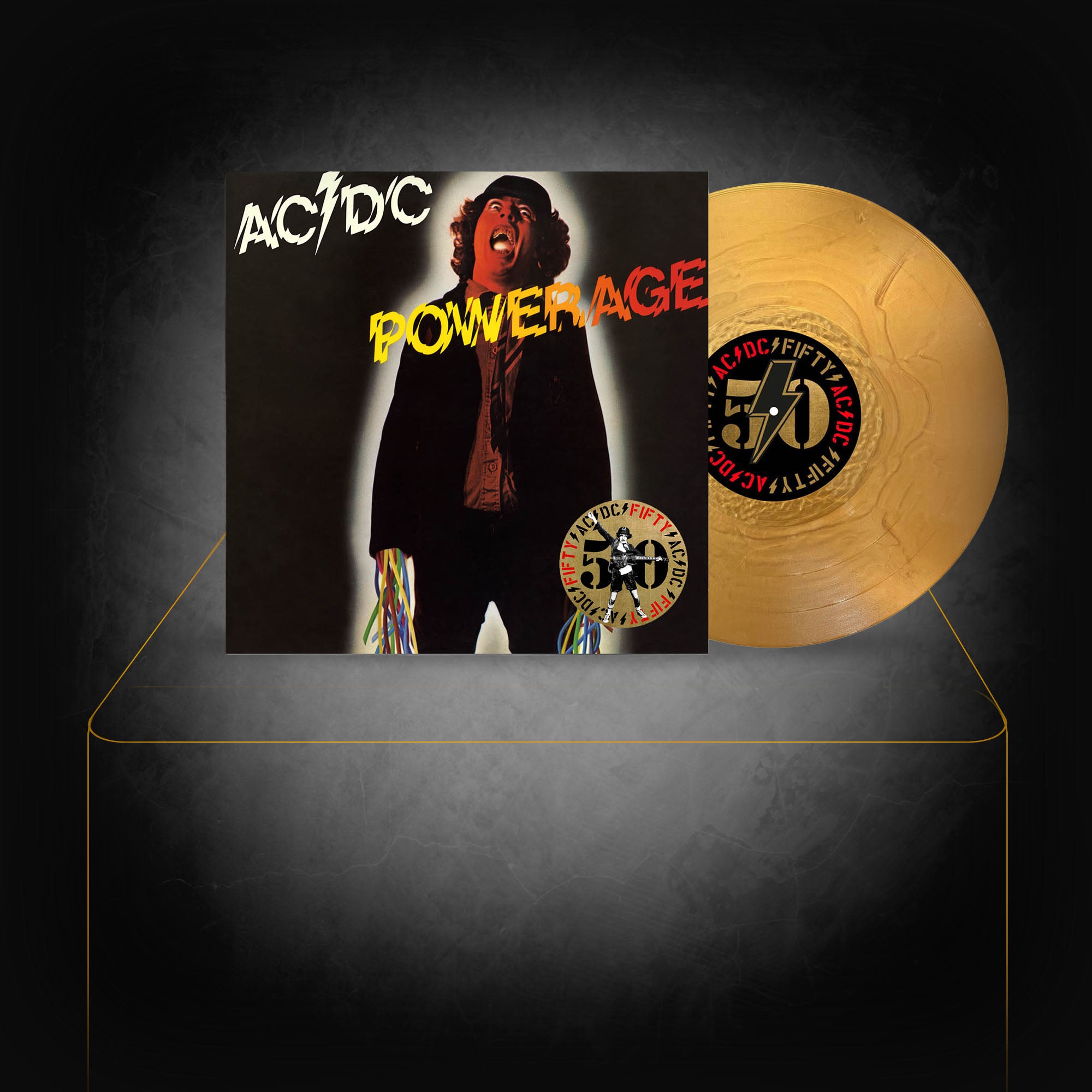 Vinyle Powerage Édition Limitée en OR - AC/DC