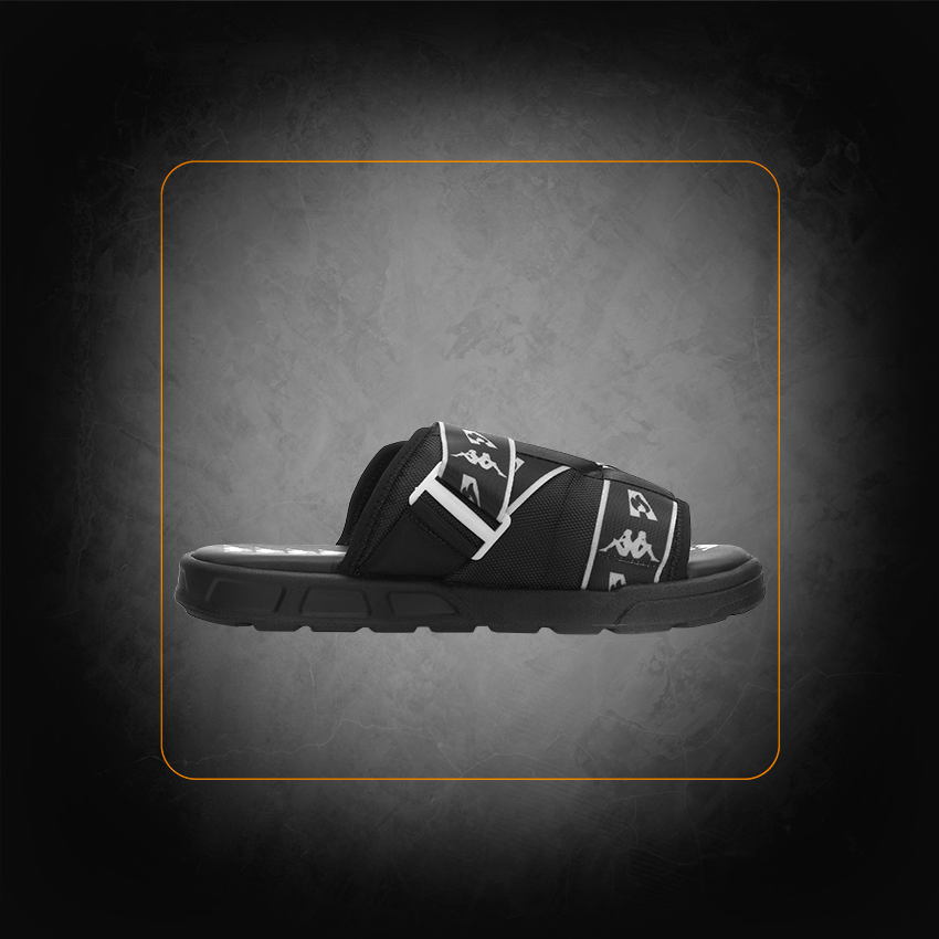 Sandales noires - Kappa x Les Ardentes