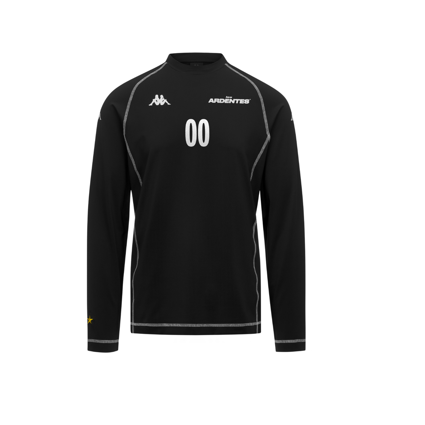 Maillot Authentic Rawiri Kappa x Les Ardentes  Noir Manches Longues