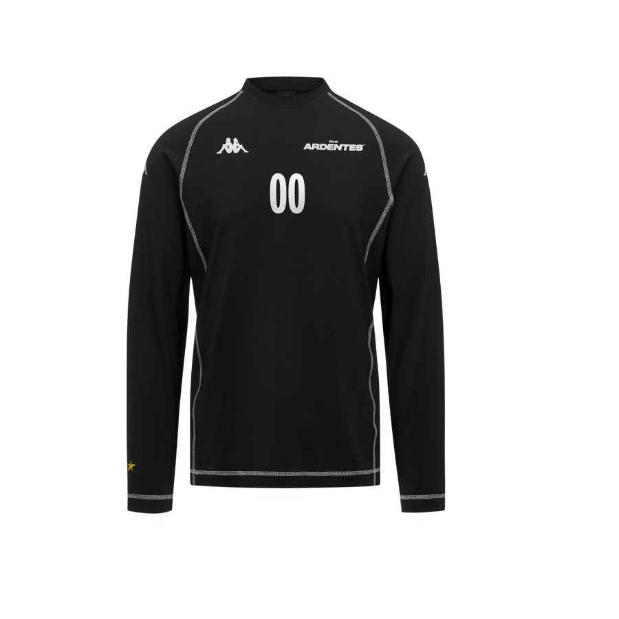Maillot Authentic Rawiri Kappa x Les Ardentes  Noir Manches Longues