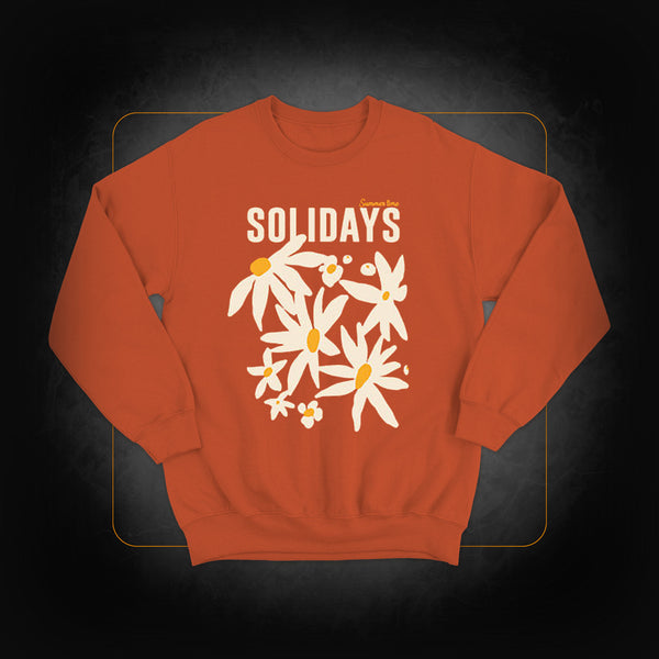 Sweat Col Rond  Summertime - Solidays