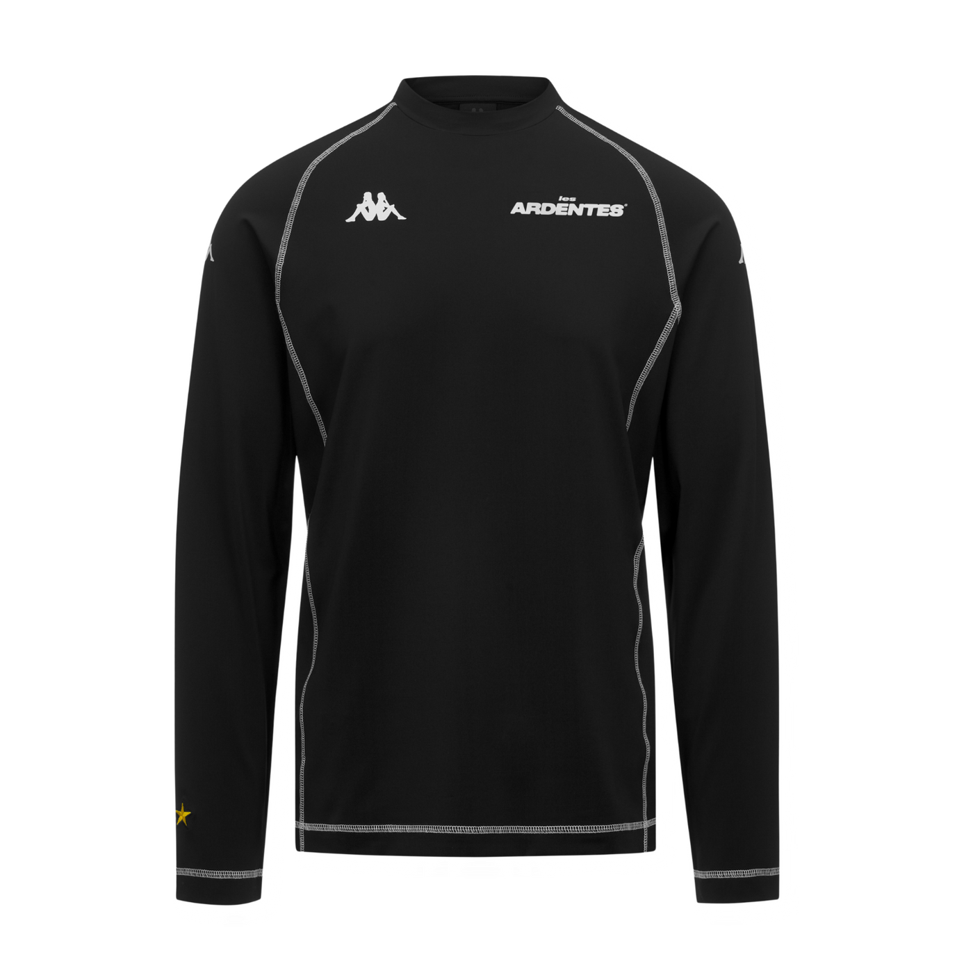 Maillot Authentic Rawiri Kappa x Les Ardentes  Noir Manches Longues