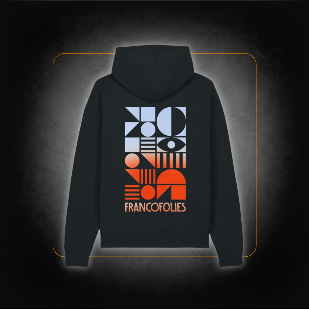 Sweat à capuche Noir Stanley Stella - Francofolies