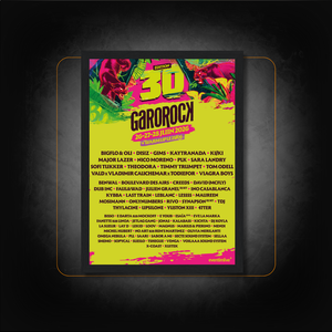 Affiche Festival Garorock 30 ans 2026 Personnalisée