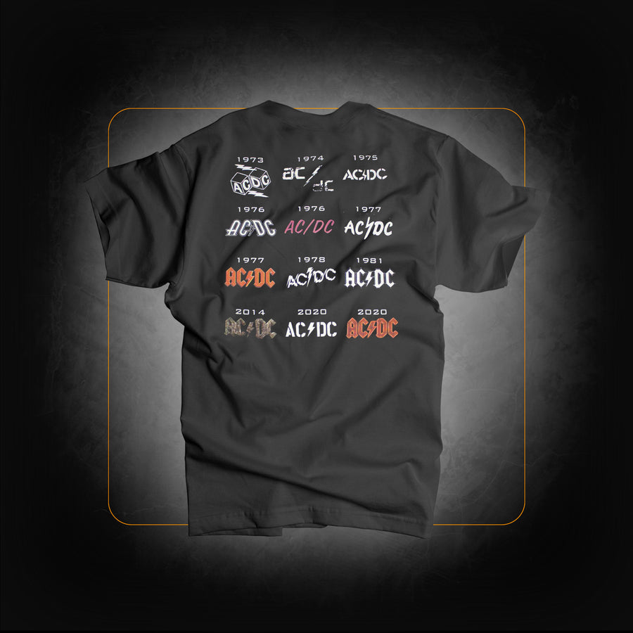 T-Shirt: Logo History  - AC/DC édition 50 ans