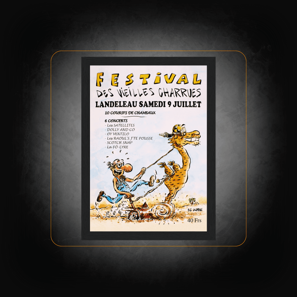Affiche Personnalisée Festival Les Vieilles Charrues 1994