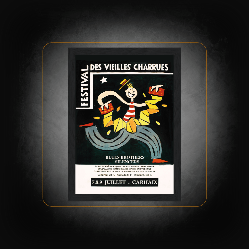 Affiche Personnalisée Festival Les Vieilles Charrues 1995