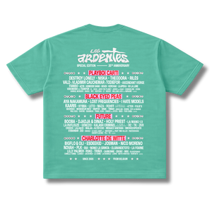 T-Shirt Line Up 2026 Vert - Les Ardentes