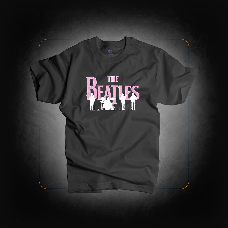 Unisex Hi-Build T-Shirt: Band Silhouettes - The Beatles
