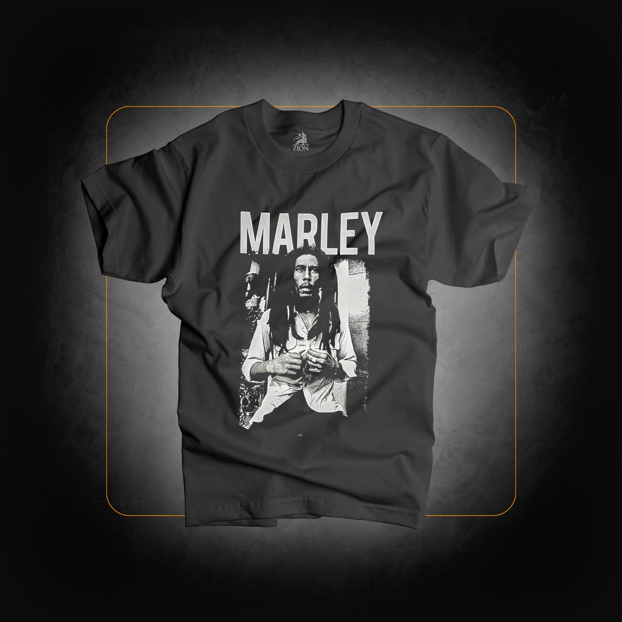 T-Shirt: Black & White - Bob Marley