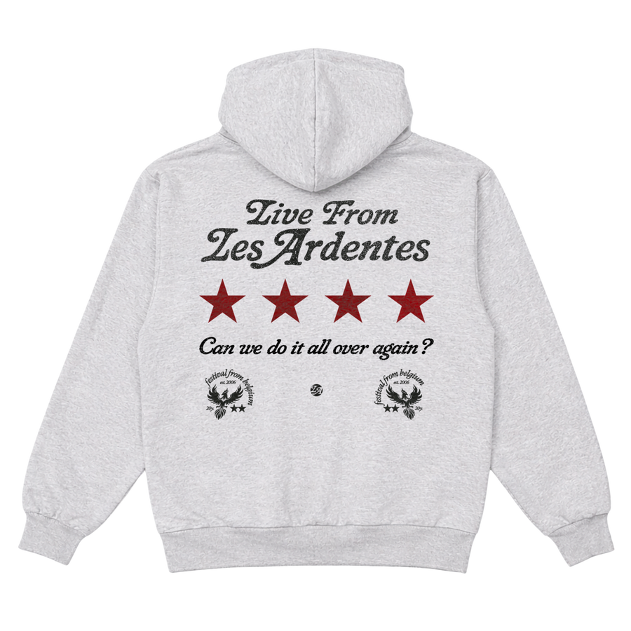 Hoodie Zippé Gris - Les Ardentes