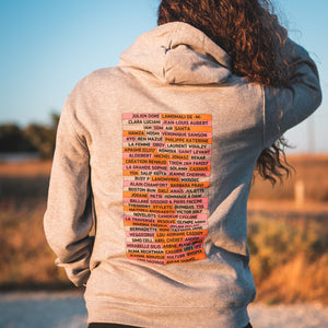 Sweat à capuche gris Line Up Couleurs 2025 - Francofolies