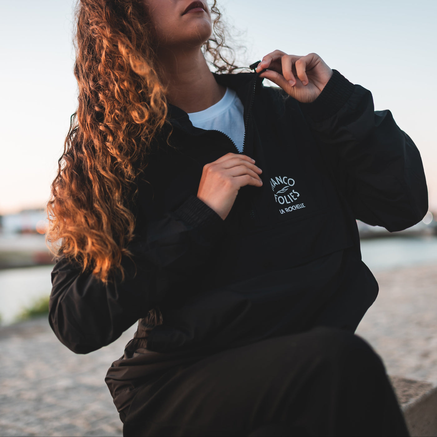 Coupe-vent noir - Francofolies