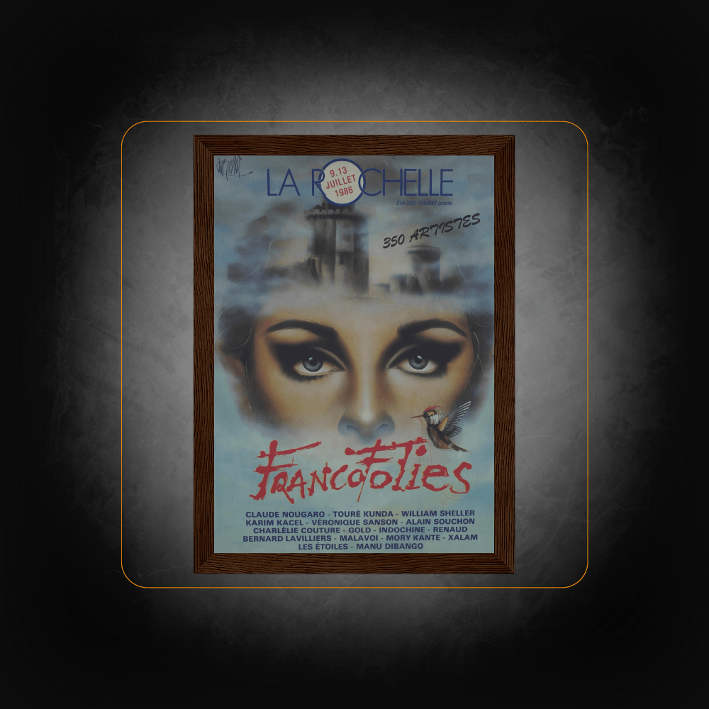 Personalized Poster Festival Les Francofolies 1986