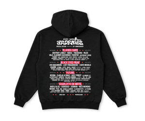 Hoodie Line Up 2026 Noir - Les Ardentes