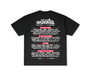 T-Shirt Line Up 2026 Noir - Les Ardentes