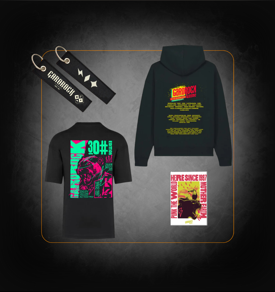 PACK Tee-Shirt 30ème édition et HOODIE Line up (magnet et porte clé)