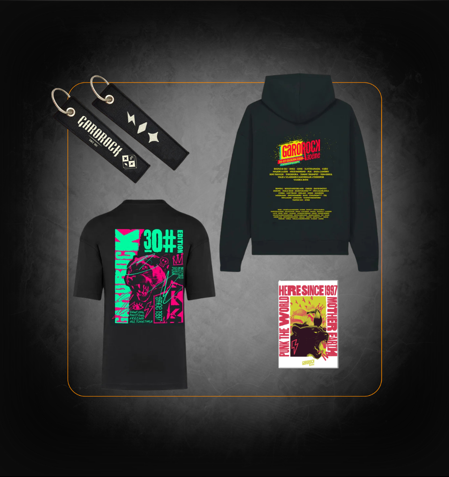 PACK Tee-Shirt 30ème édition et HOODIE Line up (magnet et porte clé)