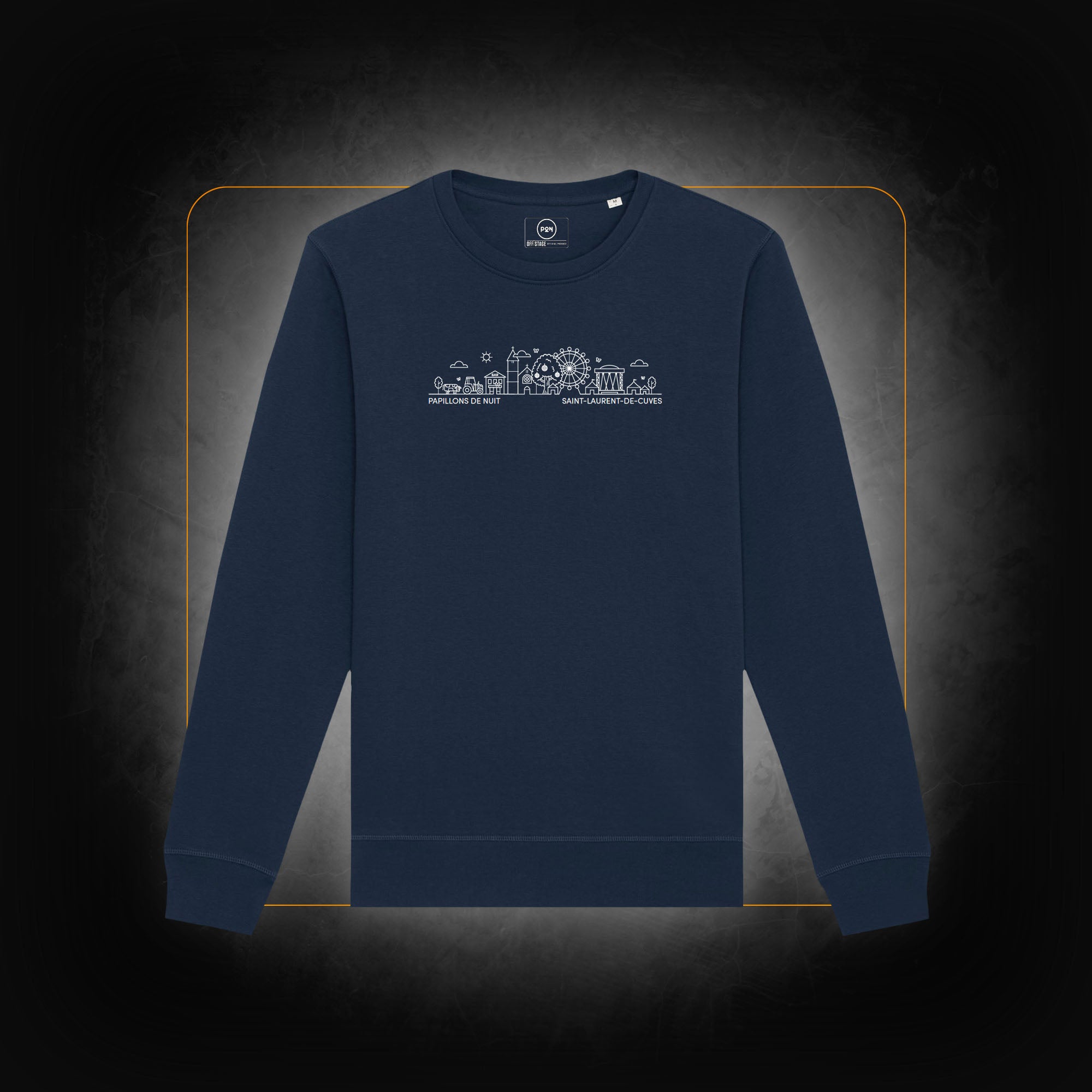 Official 2024 Navy Blue Sweatshirt - Papillons de Nuit