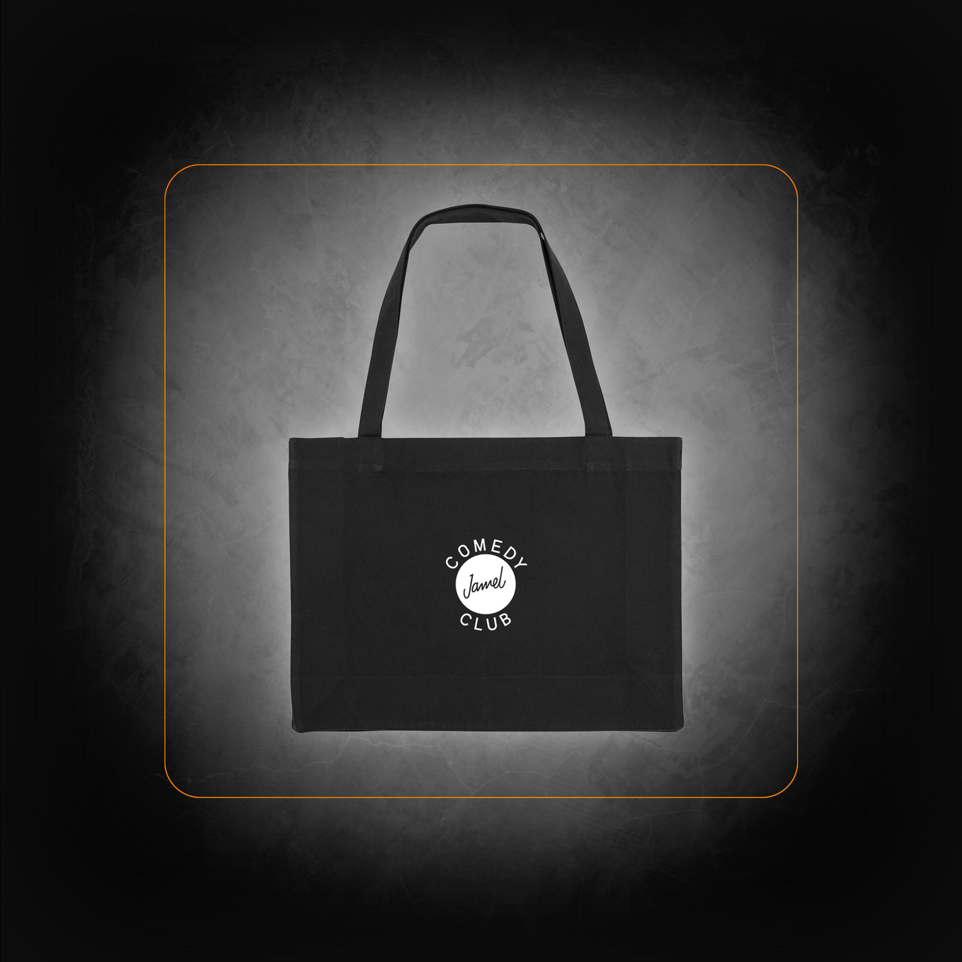 Jamel Comedy Club shopping bag logo face