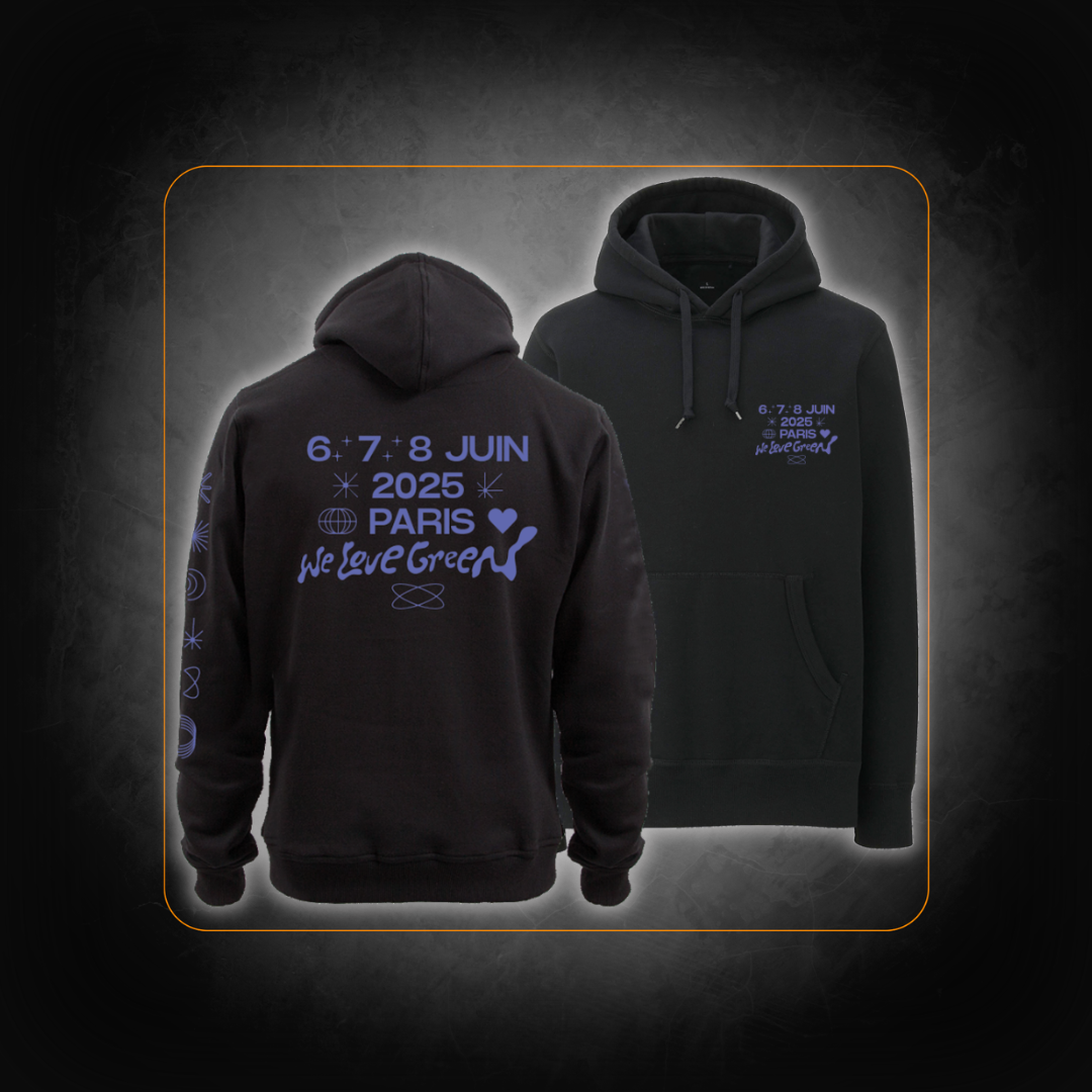 Sweatshirt à capuche noir - We Love Green