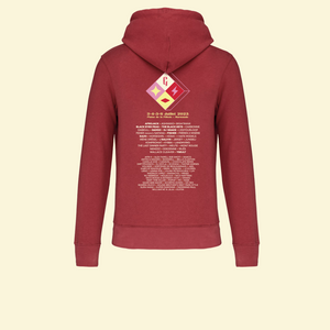 Sweatshirt à capuche Line Up Rouge - Garorock