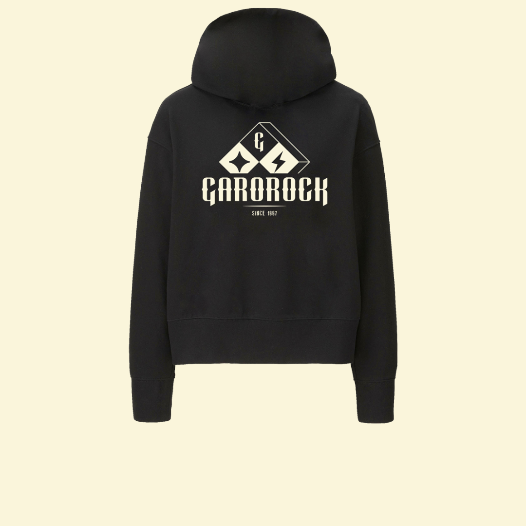 Sweatshirt à capuche Logo Noir - Garorock