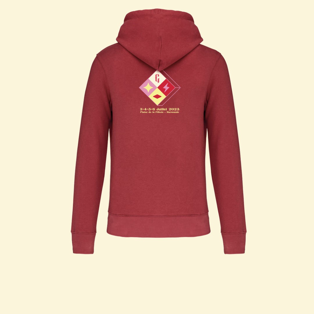 Sweatshirt à capuche Logo Rouge - Garorock