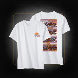 T-Shirt Blanc Line Up Couleurs 2025 - Francofolies