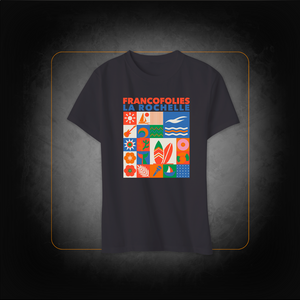 T-Shirt Noir Lifestyle - Francofolies