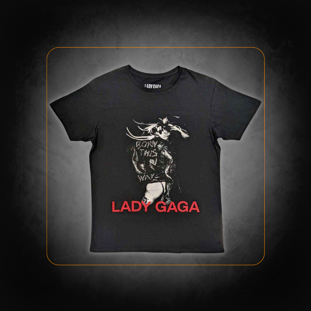 T-Shirt Born This Way Noir - Lady Gaga