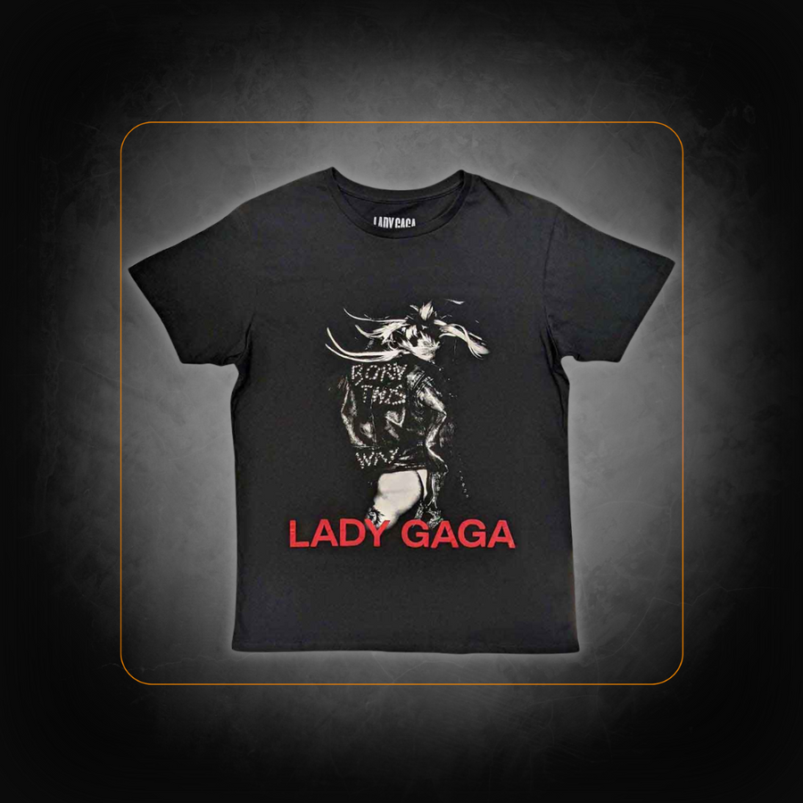 T-Shirt Born This Way Noir - Lady Gaga