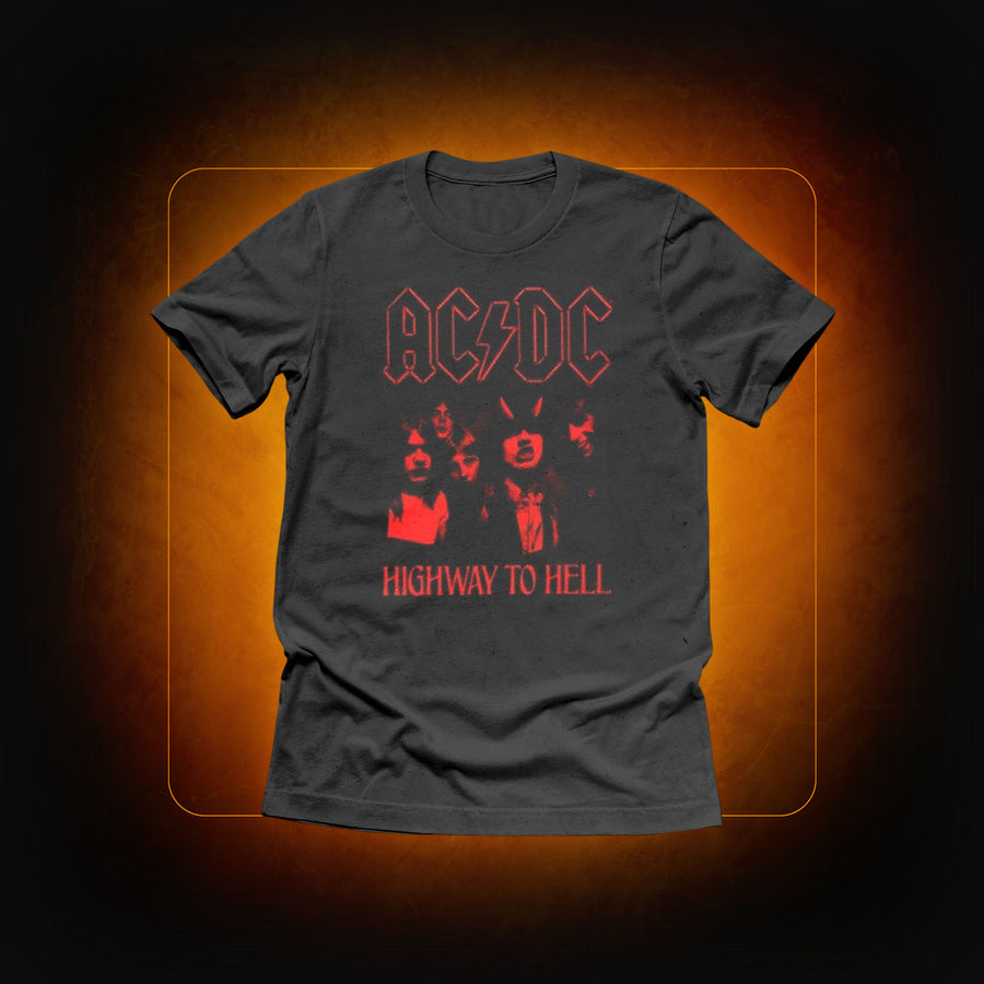 T-shirt Highway to Hell rouge - AC/DC