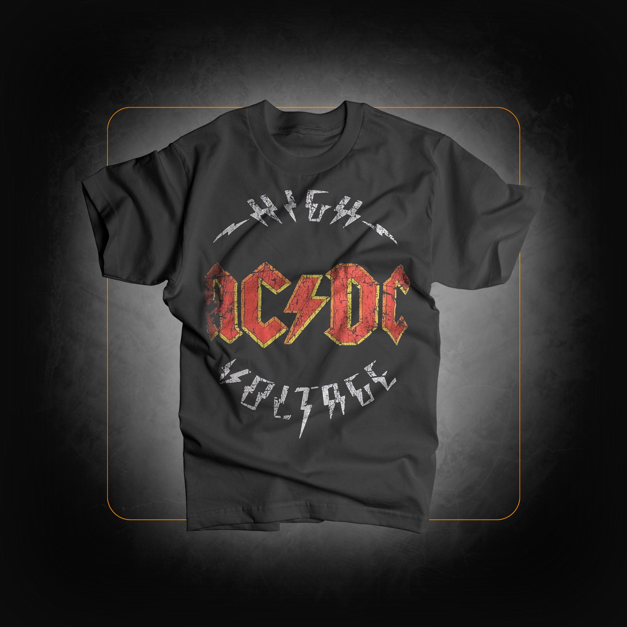 Black High Voltage T-shirt - AC/DC