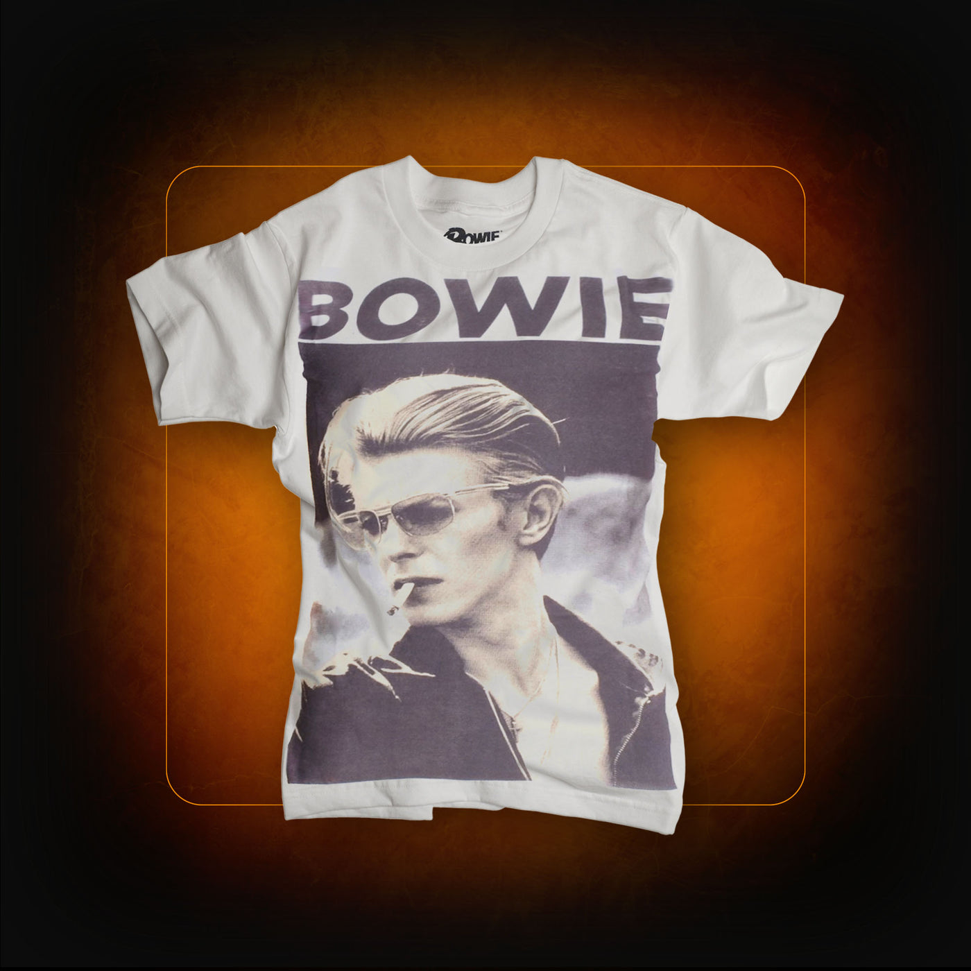 T-shirt blanc Smoking - David Bowie