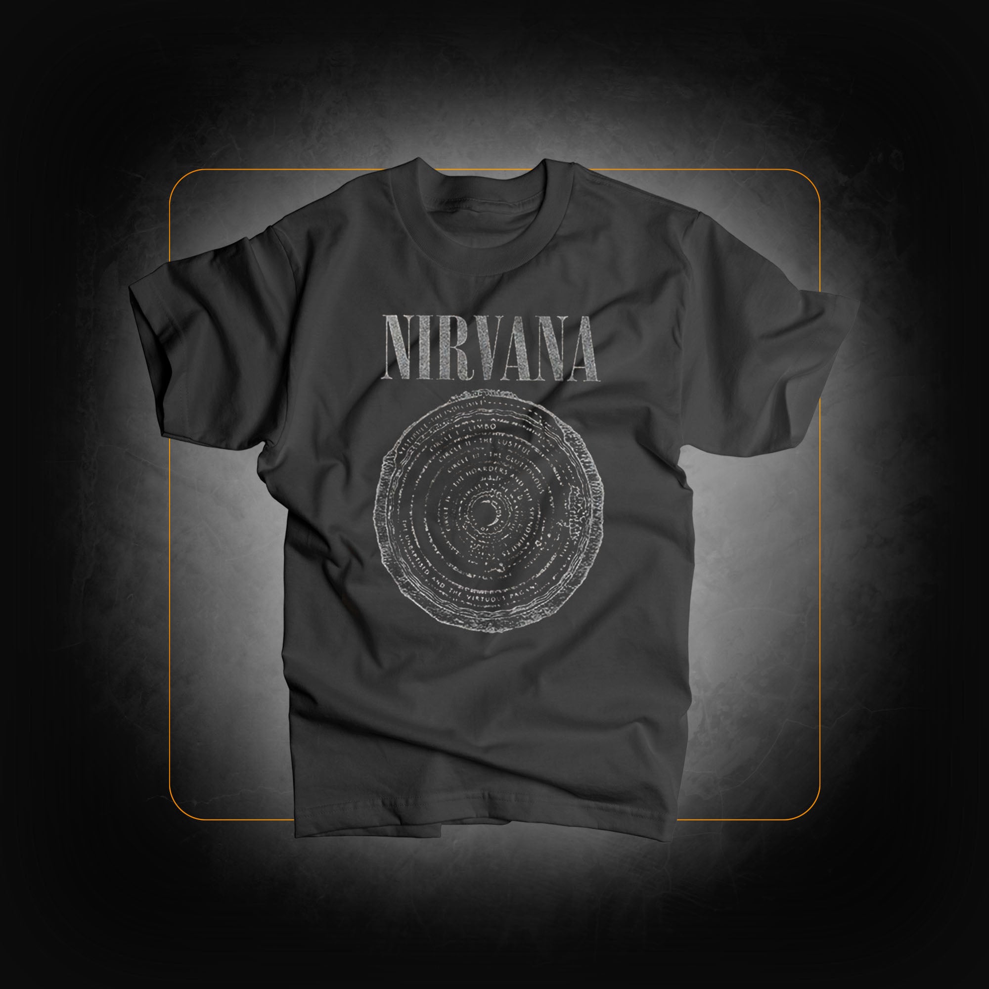 T-shirt noir In Utero Circle HMV - Nirvana