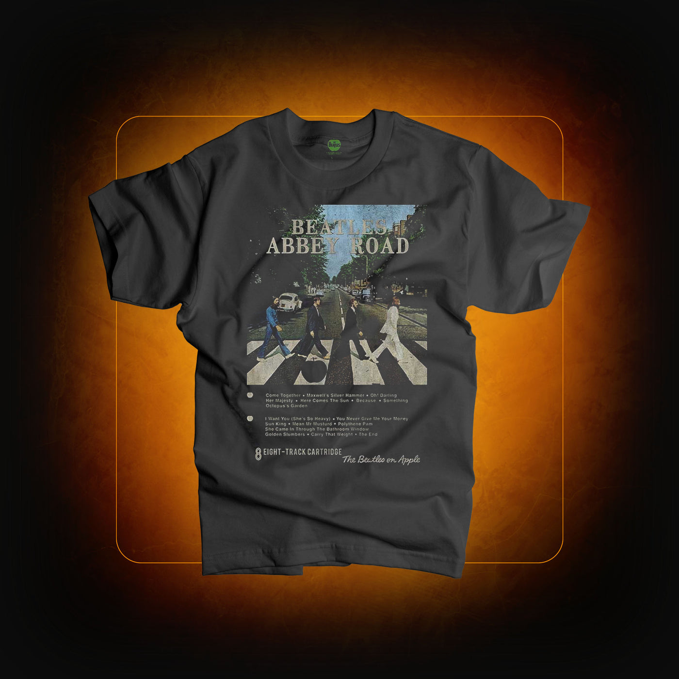 Abbey Road 8 Track t-shirt black - The Beatles