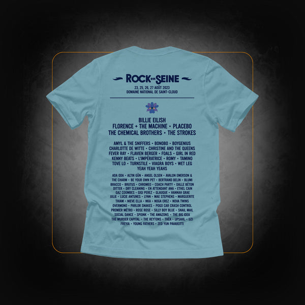 T-shirt Rock en Seine Bleu ciel 