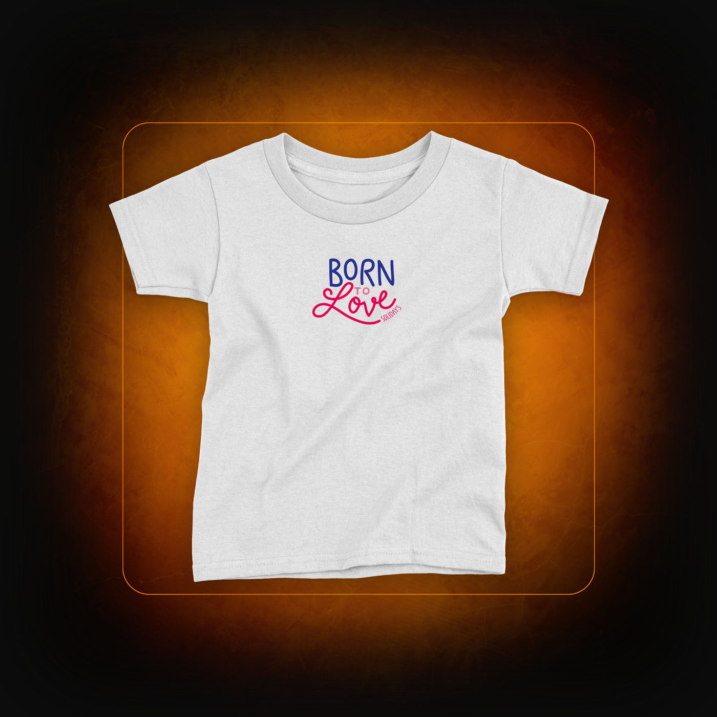 Born To Love Children's White T-Shirt - Solidays