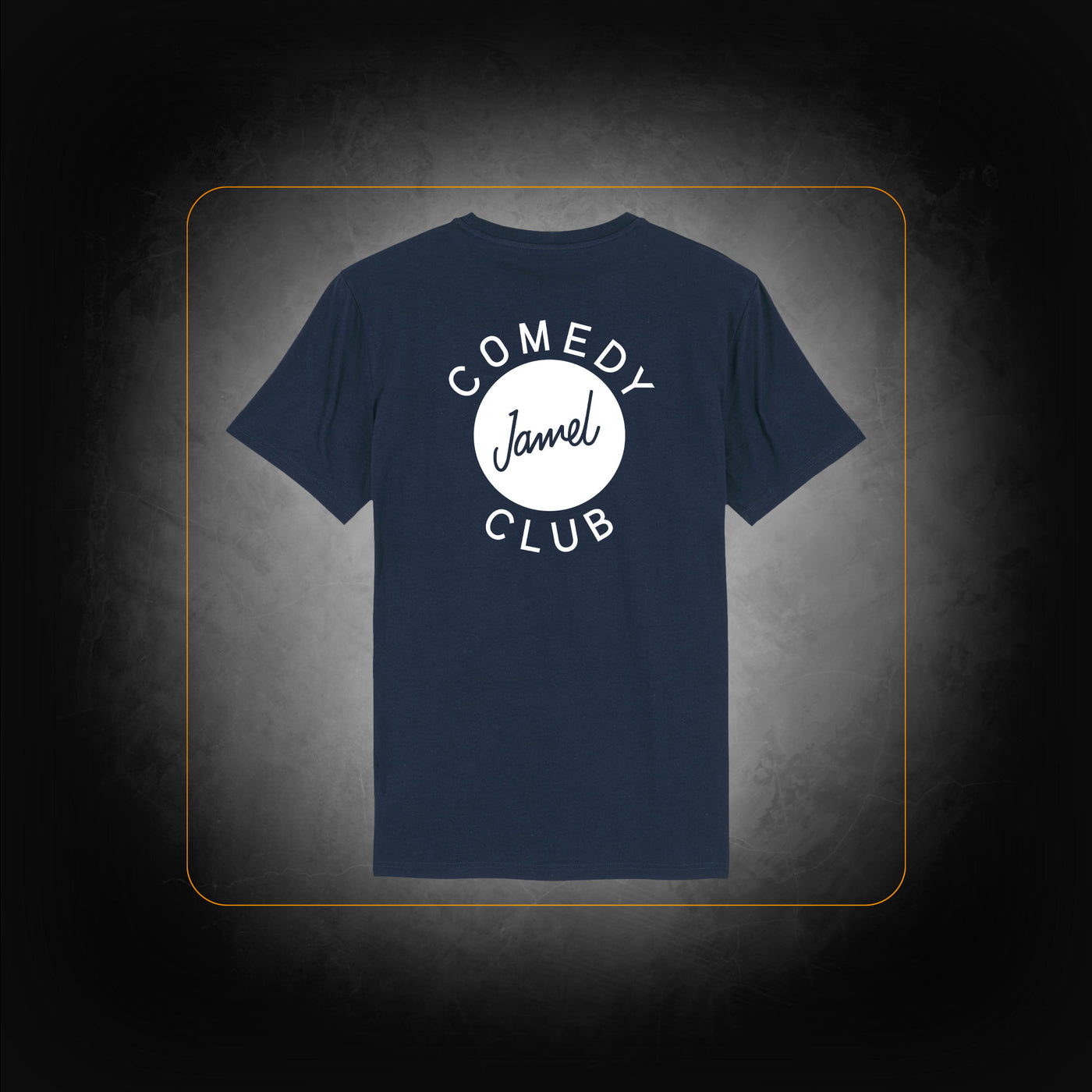 Navy t-shirt Logo on the back - Jamel Comedy Club