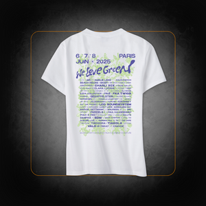 T-Shirt Blanc Plantes Line Up 2025 - We Love Green