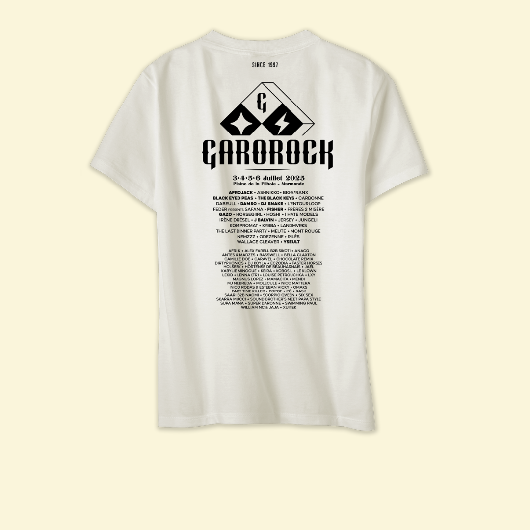 T-Shirt Line Up Ecru - Garorock