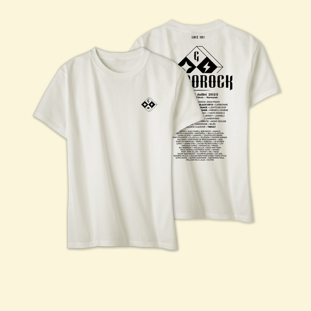 T-Shirt Line Up Ecru - Garorock