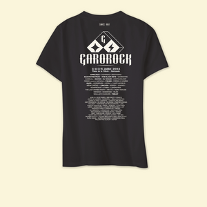 T-Shirt Line Up Noir - Garorock
