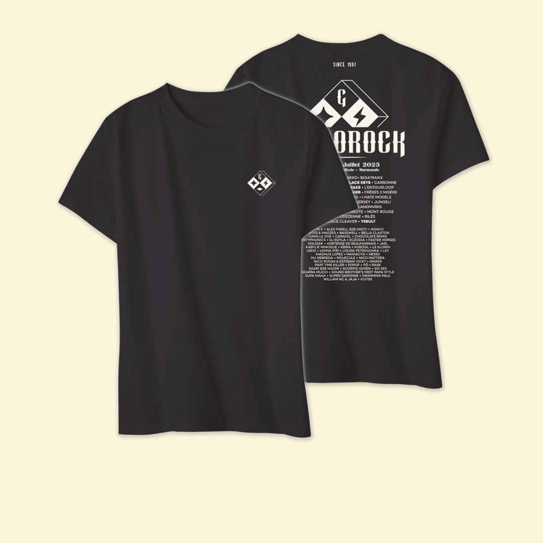 T-Shirt Line Up Noir - Garorock