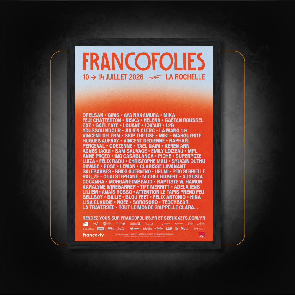 Affiche Festival Francofolies 2026 Personnalisée