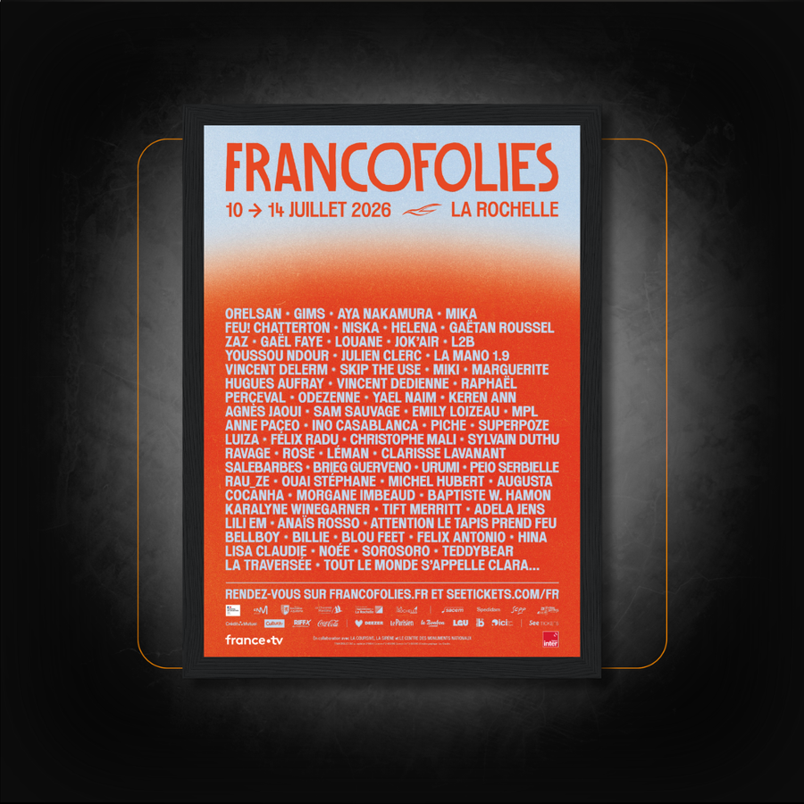 Affiche Festival Francofolies 2026 Personnalisée