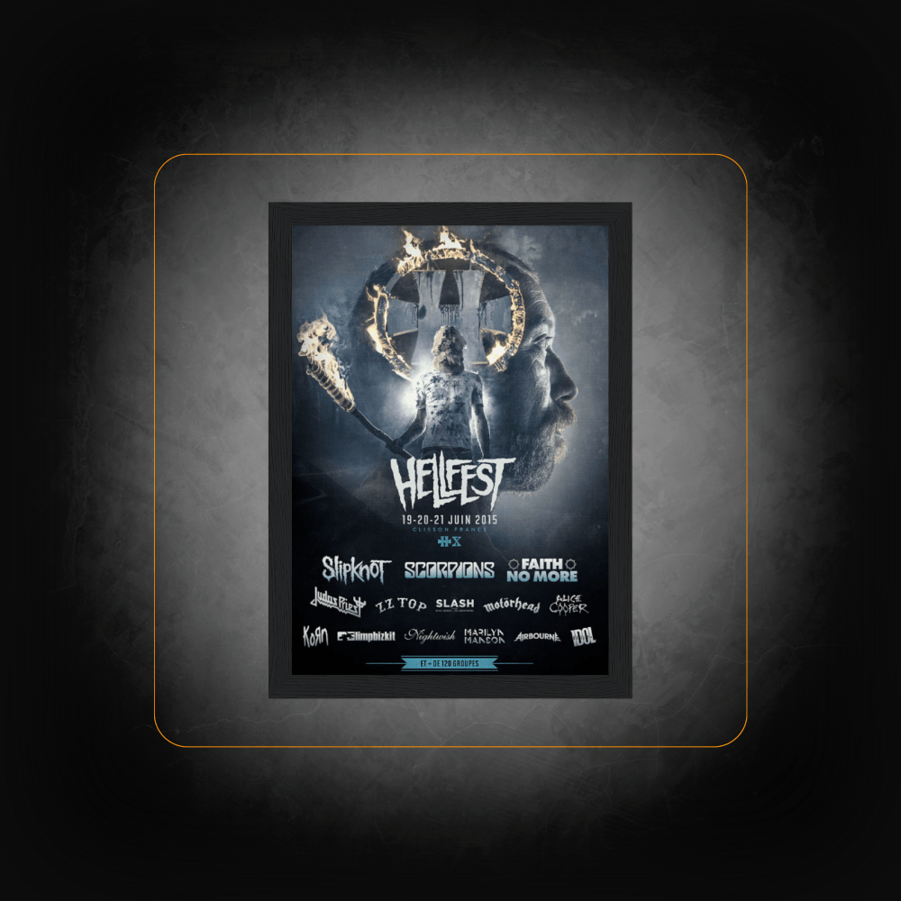 Affiche Personnalisée Festival Hellfest 2015