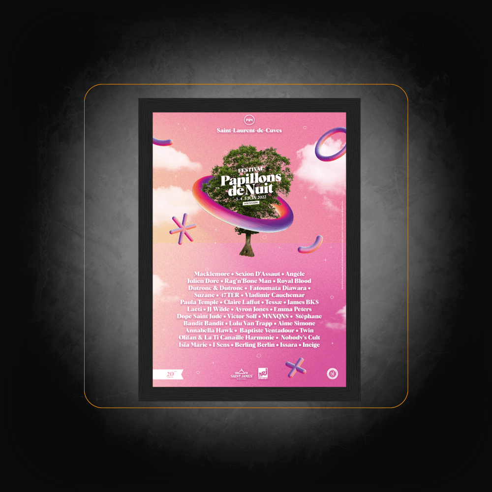 Personalized poster Festival 2022 - Papillons de Nuit 