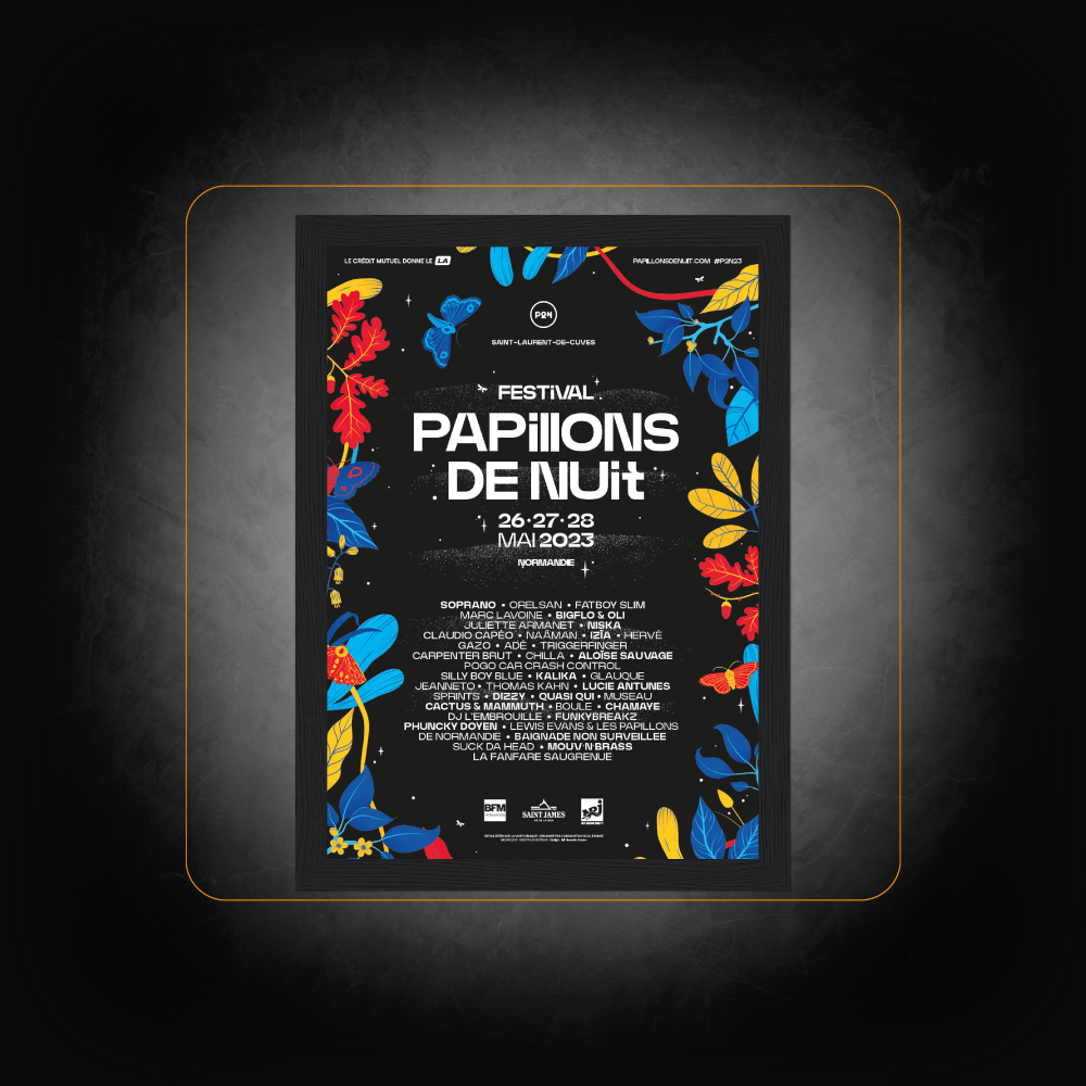 Personalized poster Festival 2023 - Papillons de Nuit 